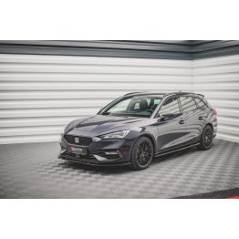 Накладка сплиттер на передний бампер на Seat Leon IV FR